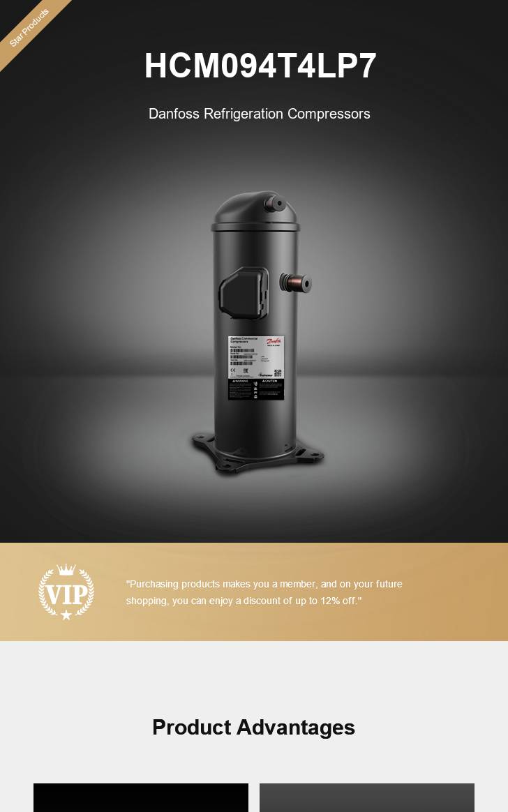 Danfoss Compressor HCM094T4LP7, technical parameters pdf, structure diagram